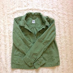 🌴🌵Gap Kids Green Army Jacket Size XL🌵🌴